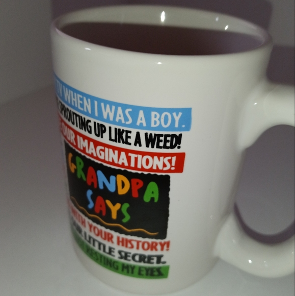 "Grandpa Says" Quotes Coffee Mug Novelty Gift Coffee Mug / Tea Mug Drinking Cup - Picture 5 of 7